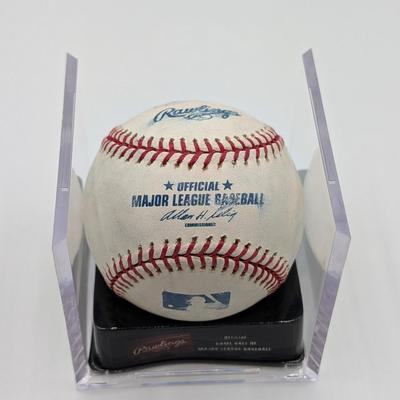 LOT 240: Official MLB Rawlings Signed Baseballs-Bruce Chen, Russ Ortiz, & Brian Roberts