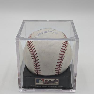 LOT 240: Official MLB Rawlings Signed Baseballs-Bruce Chen, Russ Ortiz, & Brian Roberts