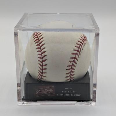 LOT 240: Official MLB Rawlings Signed Baseballs-Bruce Chen, Russ Ortiz, & Brian Roberts