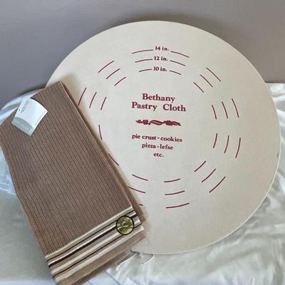 New Bethany Pastry Board, cloth, hand towel