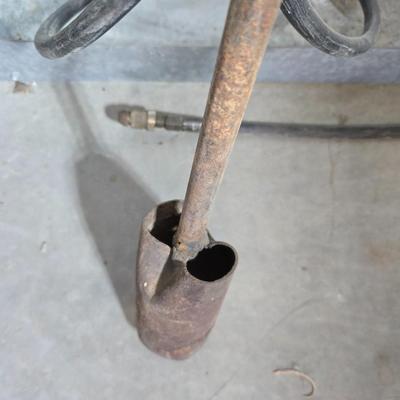 Propane Tank with Weed Burner Torch Attachment