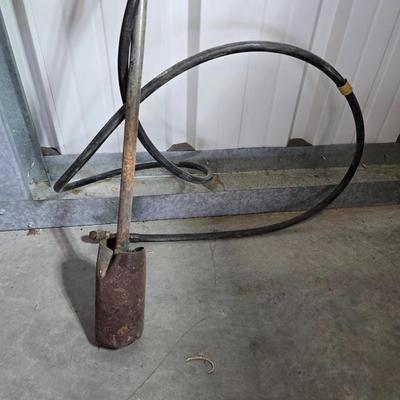 Propane Tank with Weed Burner Torch Attachment