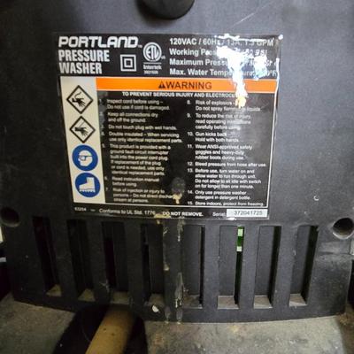 Portland 1750 PSI Electric Pressure Washer