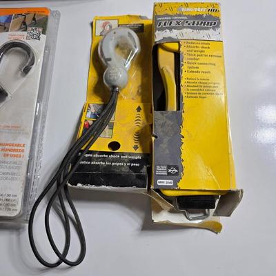 Tire Inflator, Bungee Cord Kit & Trailer Accessories Lot