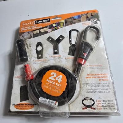 Tire Inflator, Bungee Cord Kit & Trailer Accessories Lot