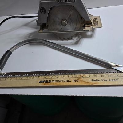 Craftsman Circular Saw & Bow Saw – 2-Piece Lot