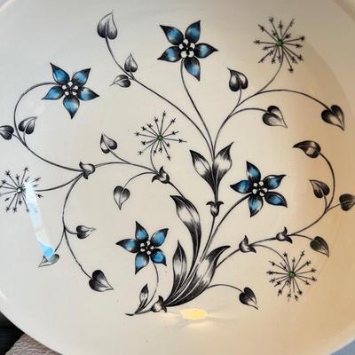 Vintage MCM Johnson Bros. Titania Blue Dinnerware 32 Pc Set