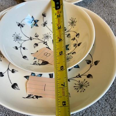 Vintage MCM Johnson Bros. Titania Blue Dinnerware 32 Pc Set