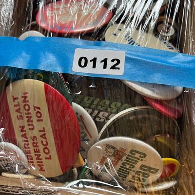 Mixed Lot of Vintage Pinback Button Pins