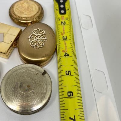 Lot of 7 Vintage Compacts - Revlon, Germaine Monteil, Majestic, Norida