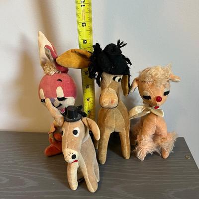Lot of 4 Vintage Collectible Stuffed Animals - Dakin Dream Pets