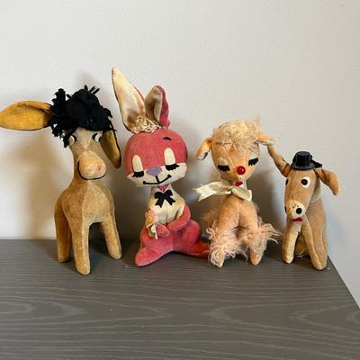 Lot of 4 Vintage Collectible Stuffed Animals - Dakin Dream Pets
