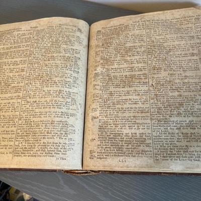 2 Antique Bibles Circa 1809 and 1929
