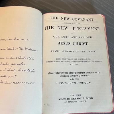 2 Antique Bibles Circa 1809 and 1929