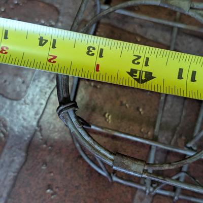 Vintage Wire Milk Bottle Carrier (L)