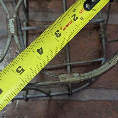 Vintage Wire Milk Bottle Carrier (L)