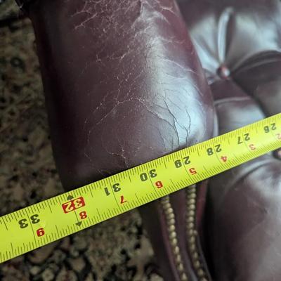 Classic Leather Chair & Foot Stool (LR)