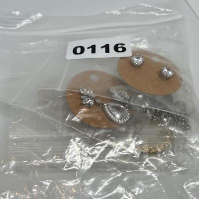 4 Piece Sparkly CZ Jewelry Lot
