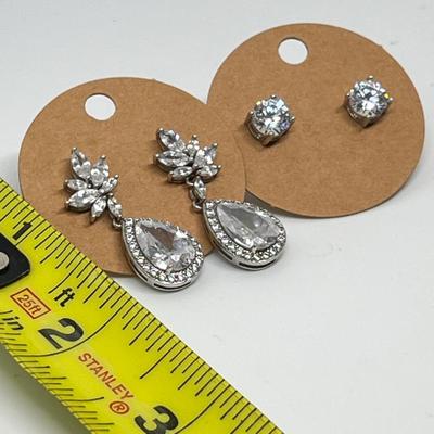 4 Piece Sparkly CZ Jewelry Lot