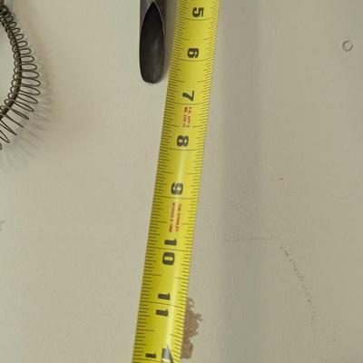 Primitive Kitchen Utensils 1930's Canning Jar Lifter Wood & Metal Potato Masher Fruit Corer (L)