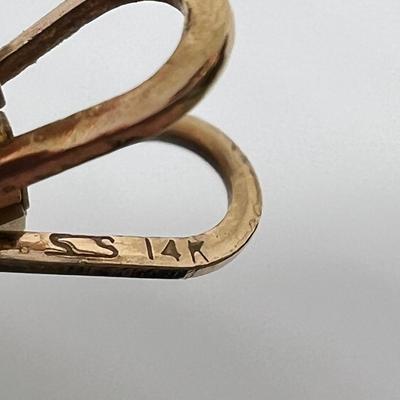 14K Gold Pendant Estate Necklace