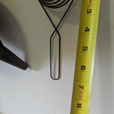 Primitive Kitchen Utensils Hand Made Grader Metal Funnel Egg Separator (L)