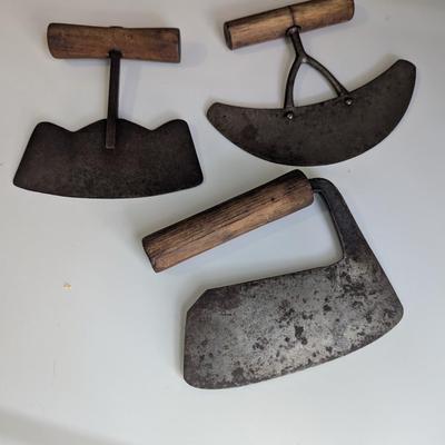 Primitive Kitchen Utensils Farmhouse Choppers (L)