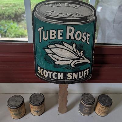 Tube Rose Scotch Snuff Church Fan Hand Quality Helme Snuff Tin Dental Sweet Snuff (L)
