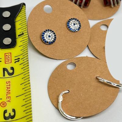 Sterling Silver Pierced Earrings Lot