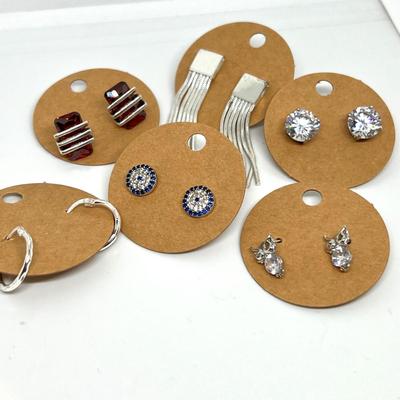 Sterling Silver Pierced Earrings Lot