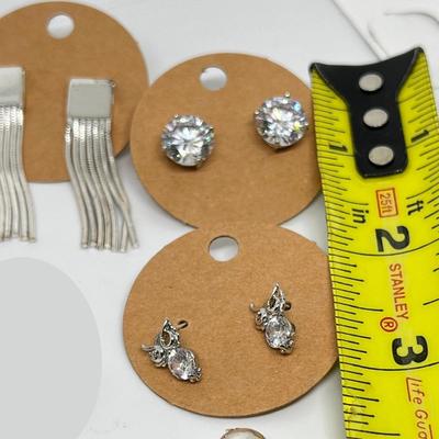 Sterling Silver Pierced Earrings Lot