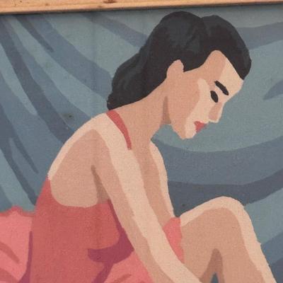 Two Ballerina Prints in Wooden Frames (B2-DZ)