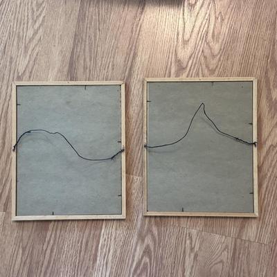 Two Ballerina Prints in Wooden Frames (B2-DZ)