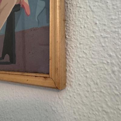 Two Ballerina Prints in Wooden Frames (B2-DZ)