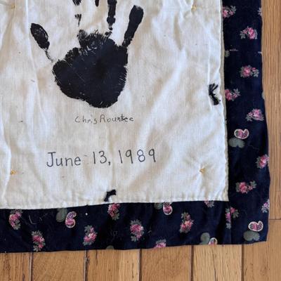 Two Handmade Patchwork Quilt from the 80s (B2-DZ)