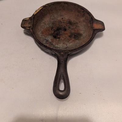 Early Brass Horse Hames Bell Set Sleigh Buggy & Small Skillet (B)