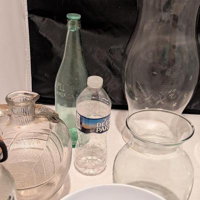 Pluto Water Americas Physic Bottle White House Vinegar Jug Wheaton USA No. 16 Canning Jar With Lid (B)