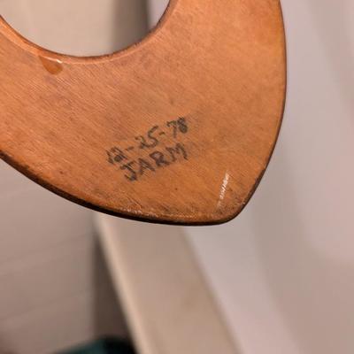 Early Wooden Stocking Airer Or Sock Stretcher (B)