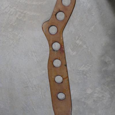 Early Wooden Stocking Airer Or Sock Stretcher (B)
