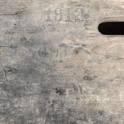 Sale Photo Thumbnail #71: Vintage Golden Grain case, dated 1912
Holds numerous bottles
Cool bar collectible