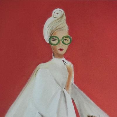 “Catty Cathy” Print Signed by Janet Hill (B2-DZ)