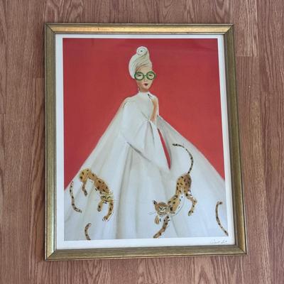“Catty Cathy” Print Signed by Janet Hill (B2-DZ)