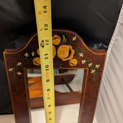 Vintage Wall Decor Mirrors & Sled With Birds (B)
