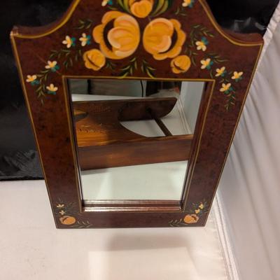 Vintage Wall Decor Mirrors & Sled With Birds (B)