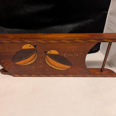 Vintage Wall Decor Mirrors & Sled With Birds (B)