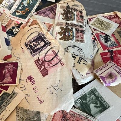Antique Vintage Ephemera Lot - Stamps, 1899 Deed, Travel