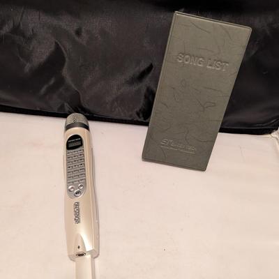 Enter Tech Onstage Karaoke Mic With Song List Book (B)