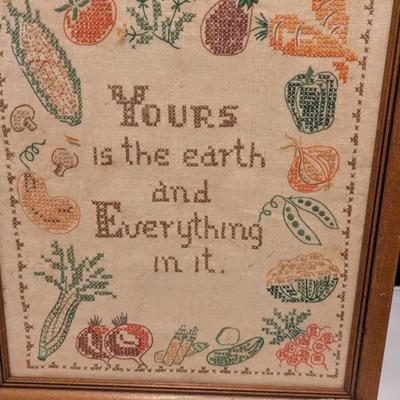 Pair Of Embroidered Wall Decor (B)