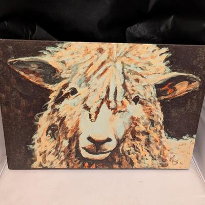 Sheep Print Wall Canvas Fall Decor - Michelle Foy Suceat (B)