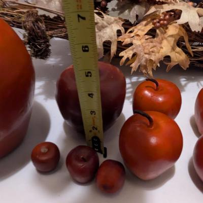 Arrangement Of Fall Decor & Apples - Some Apples Are Candles (B)